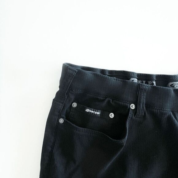 Point Zero Mens Pants Cropped Stretch Waist Black Size 48 x 32 - Picture 4 of 9